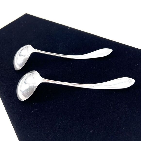 Antique 1900s Weidlich Co. Sterling Silver Small 5.25" Spoon Ladles 35 Grams - Picture 5 of 11